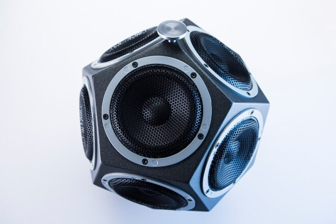 dodecahedron speakers and omnidirectional sound source